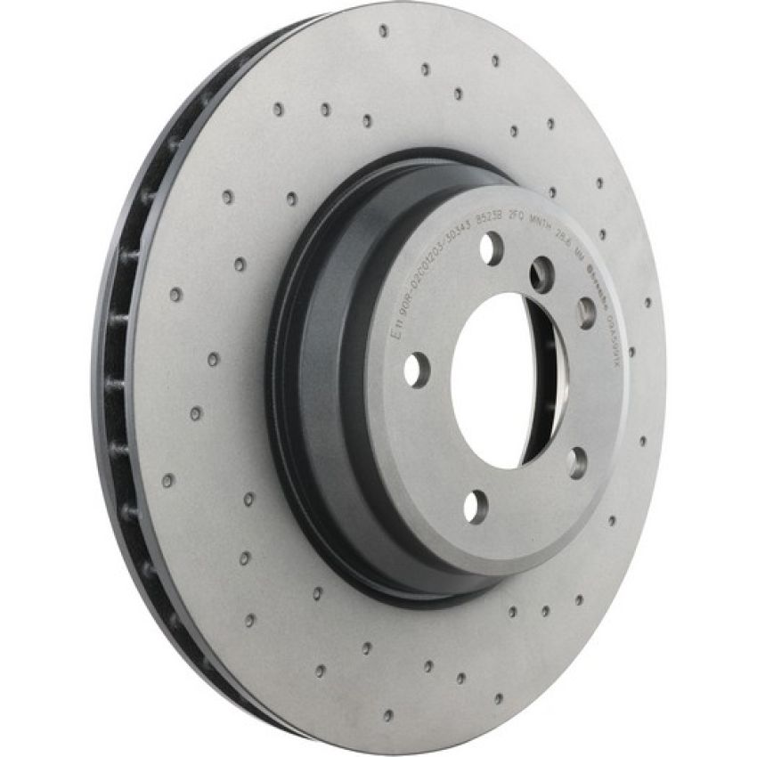 Brembo 09.A599.1X Premium UV Coated Xtra Cross Drilled Brake Rotor