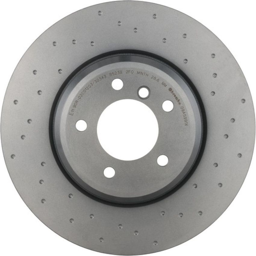 Brembo 09.A599.1X Premium UV Coated Xtra Cross Drilled Brake Rotor