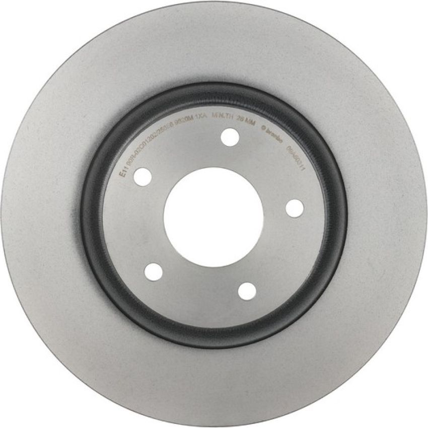 Brembo KT00720 Brembo ceramic brake pad and UV coated vented  brake disc kit