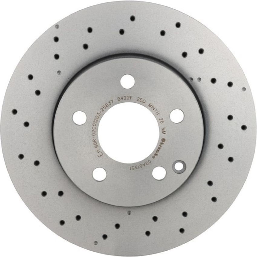 Brembo 09.A613.51 Premium UV Coated Front Brake Rotor