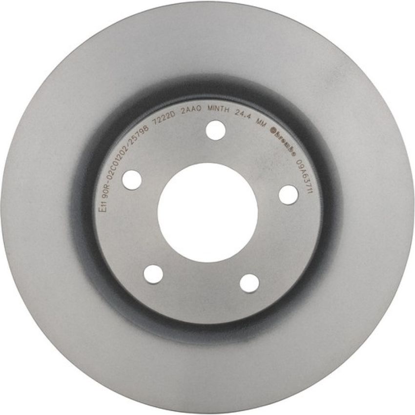 Brembo 09.A637.11 Premium Coated Vented Brake Rotor