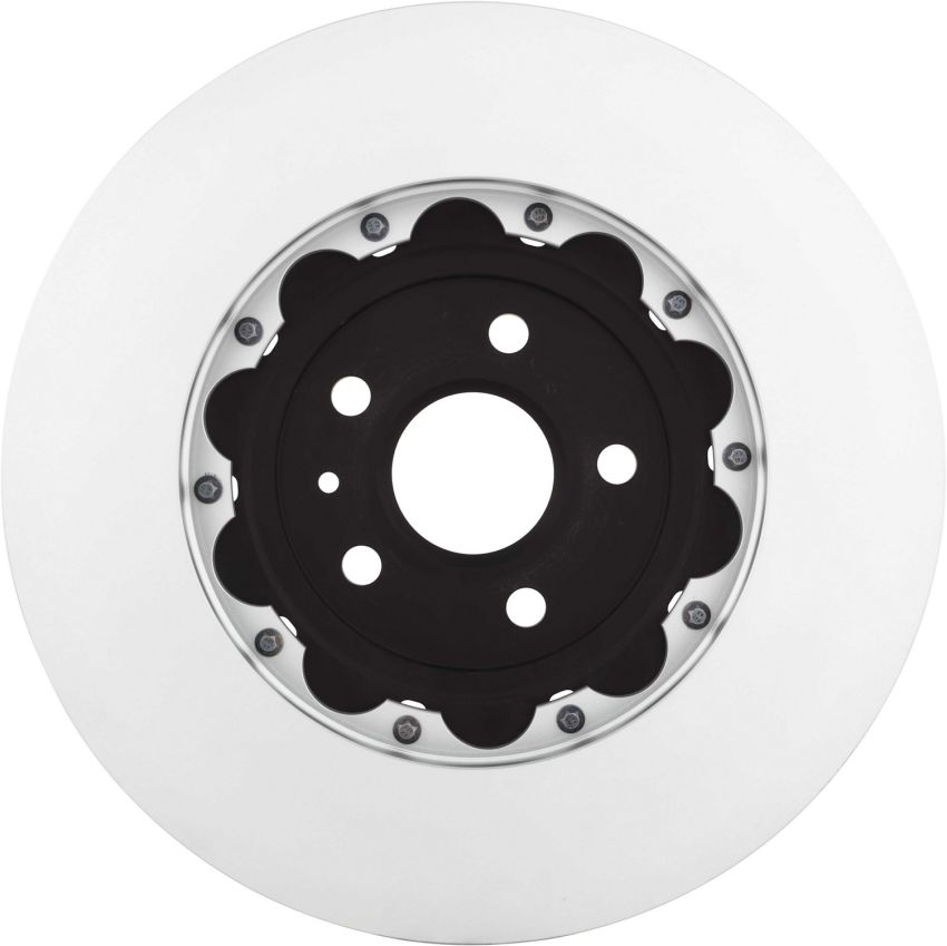 Brembo 09.A665.13 Premium Floating Two Piece UV Coated Vented Drilled And Slotted Brake Rotor