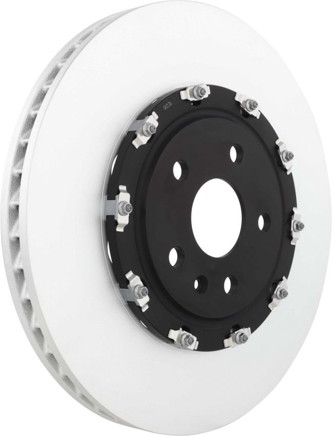 Brembo 09.A665.23 Premium Floating Two Piece UV Coated Vented Drilled And Slotted Brake Rotor