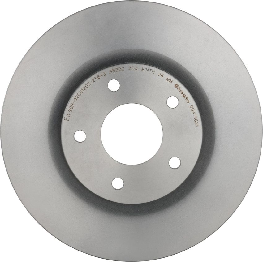 Brembo KT00965 Brembo ceramic brake pad and UV coated vented  brake disc kit