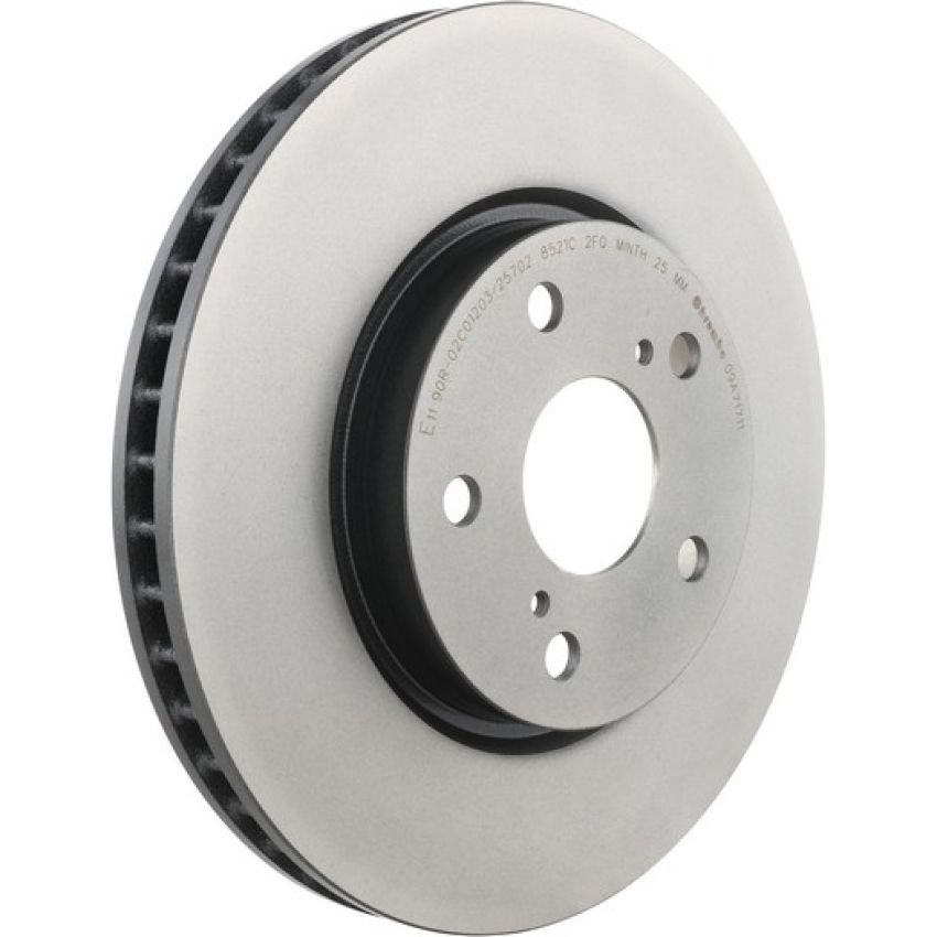 Brembo KT00499 Brembo ceramic brake pad and UV coated vented  brake disc kit