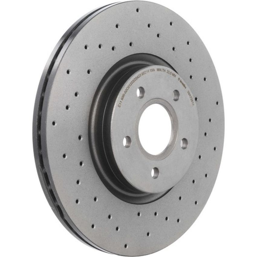 Brembo 09.A728.1X Premium UV Coated Xtra Cross Drilled Brake Rotor