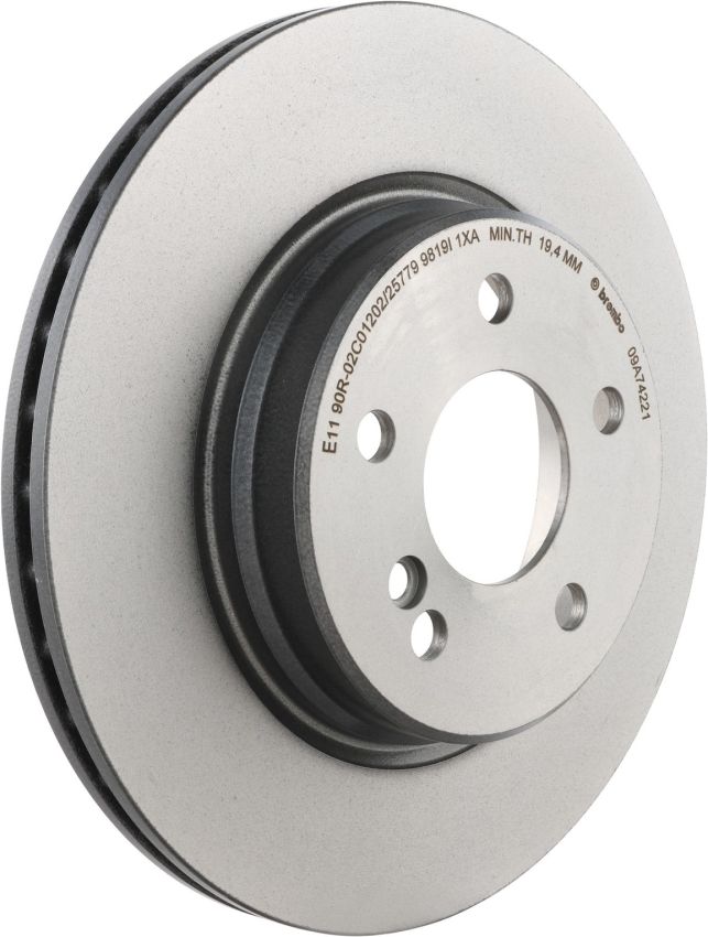 Brembo 09.A742.21 Premium Coated Vented Brake Rotor
