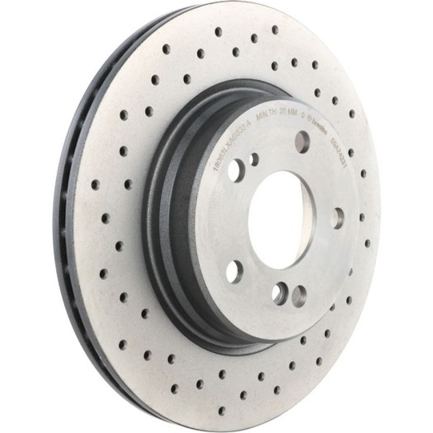 Brembo 09.A742.31 Premium Coated Vented Brake Rotor