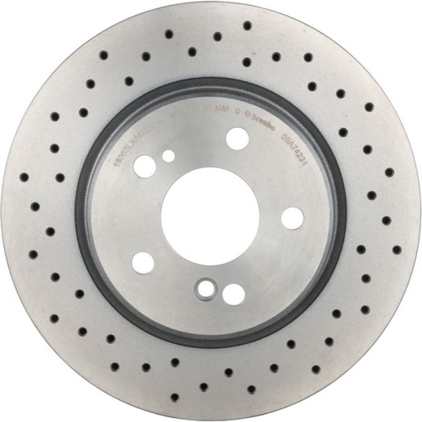 Brembo 09.A742.31 Premium Coated Vented Brake Rotor