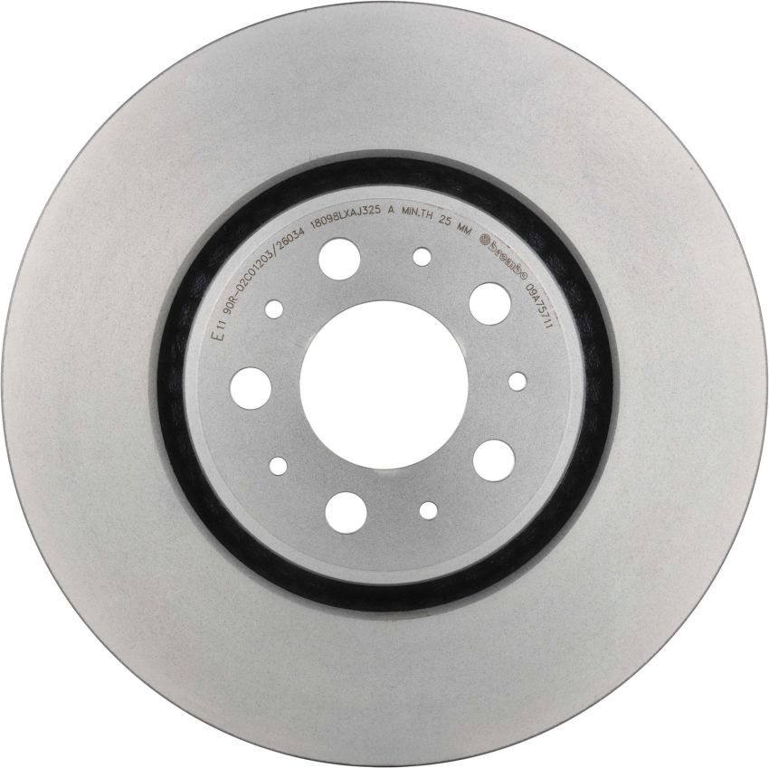 Brembo 09.A757.11 Premium Coated Vented Brake Rotor