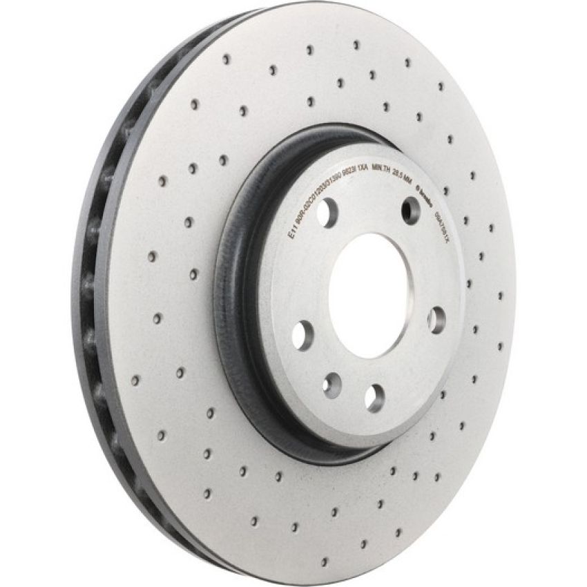 Brembo 09.A758.1X Premium UV Coated Xtra Cross Drilled Brake Rotor