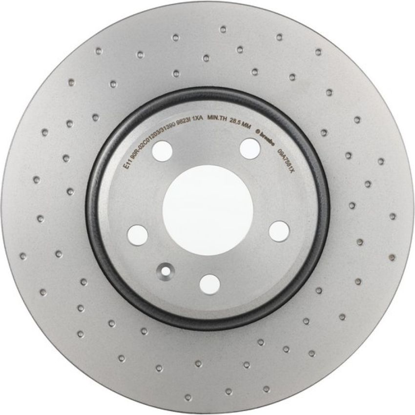 Brembo 09.A758.1X Premium UV Coated Xtra Cross Drilled Brake Rotor