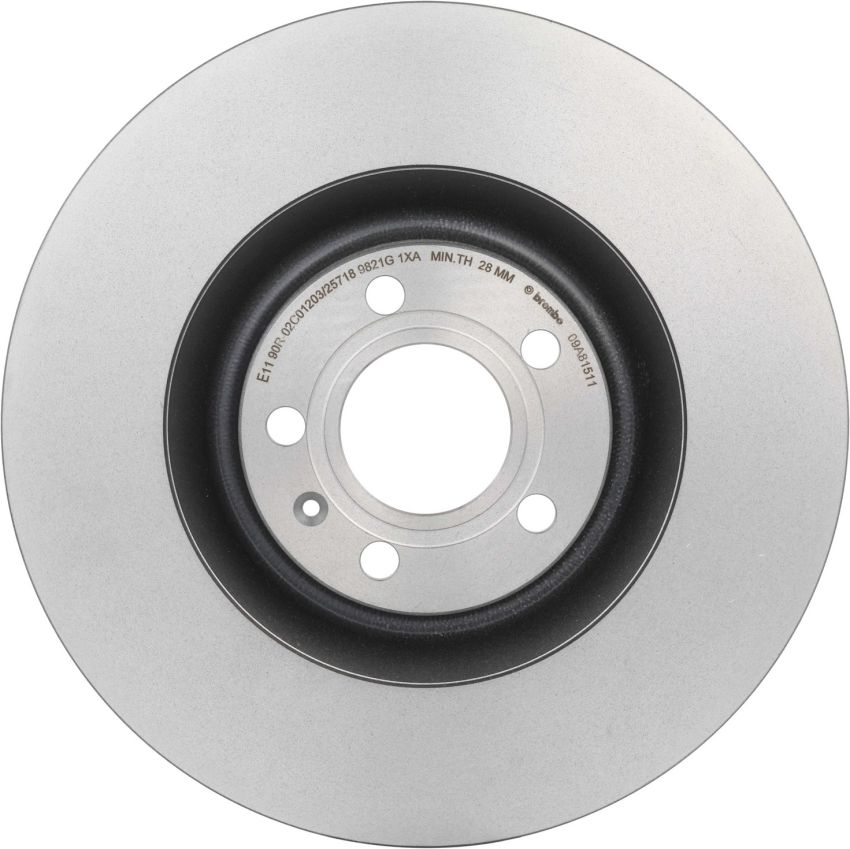 Brembo KT00629 Brembo ceramic brake pad and UV coated vented  brake disc kit