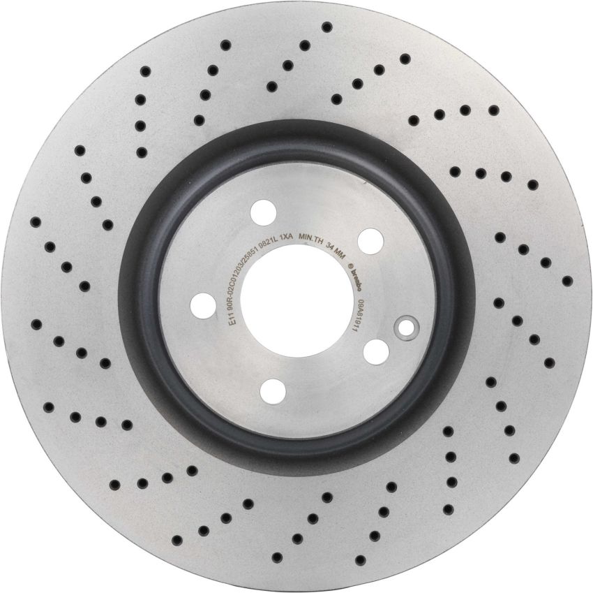 Brembo 09.A819.11 Premium Coated Vented Brake Rotor