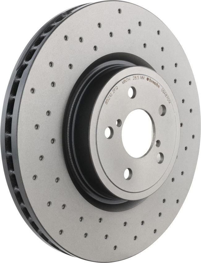 Brembo 09.A870.1X Premium UV Coated Xtra Cross Drilled Brake Rotor