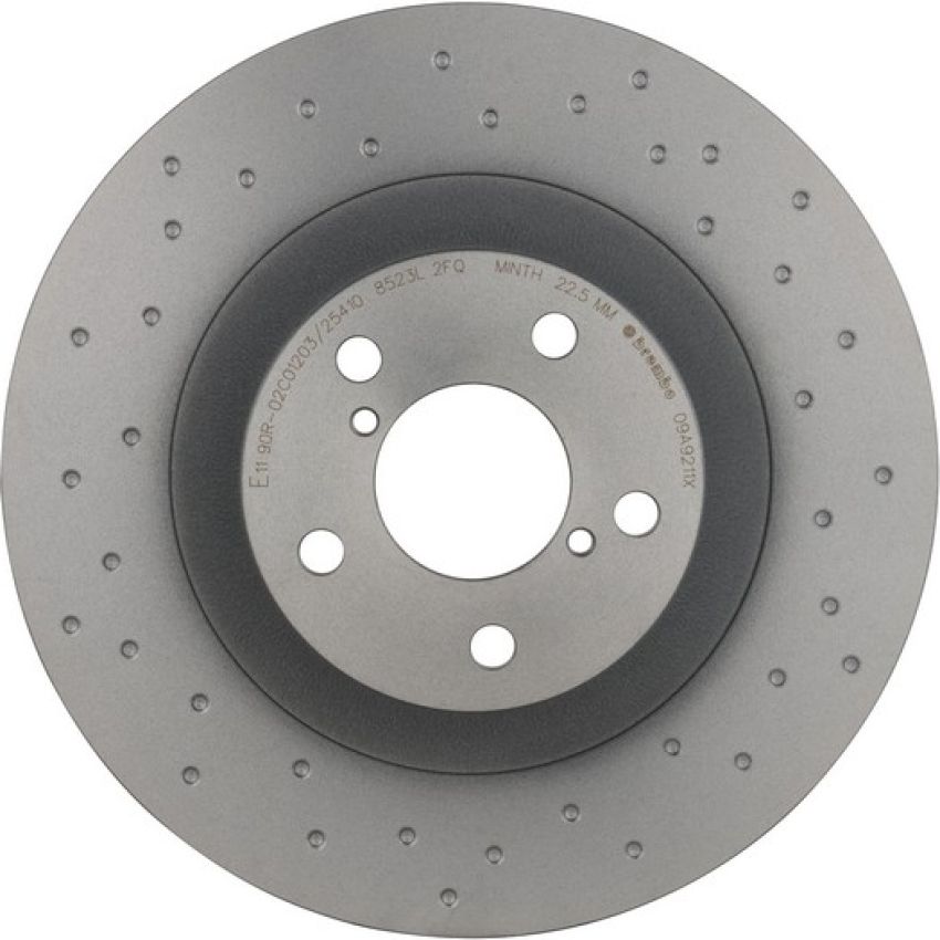 Brembo 09.A921.1X Premium UV Coated Xtra Cross Drilled Brake Rotor