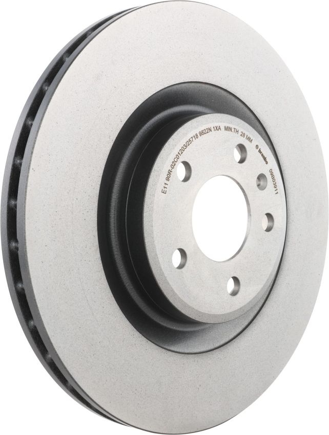 Brembo KT00429 Brembo ceramic brake pad and UV coated vented  brake disc kit