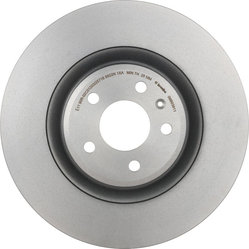 Brembo KT00429 Brembo ceramic brake pad and UV coated vented  brake disc kit