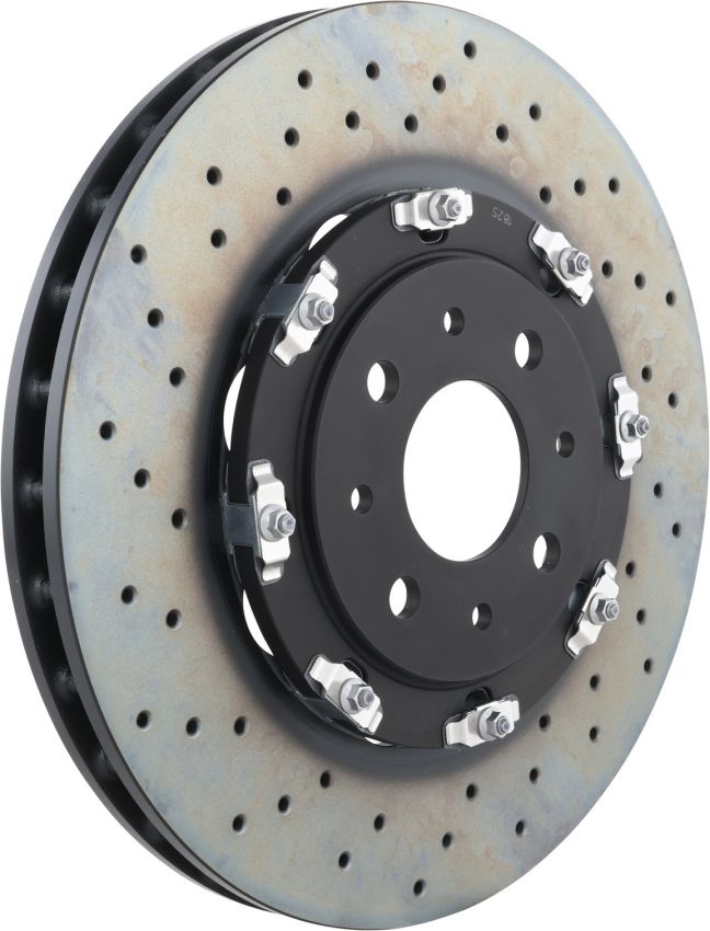 Brembo KT00937 Brembo ceramic brake pad and floating PVT drilled brake disc kit