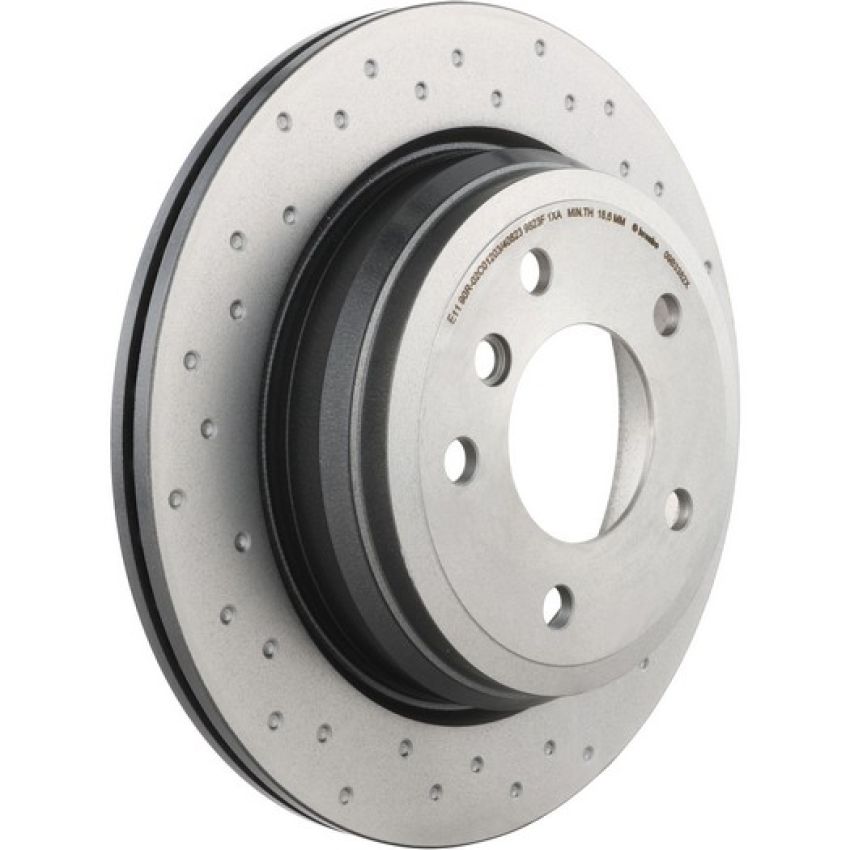 Brembo 09.B338.2X Premium UV Coated Xtra Cross Drilled Brake Rotor