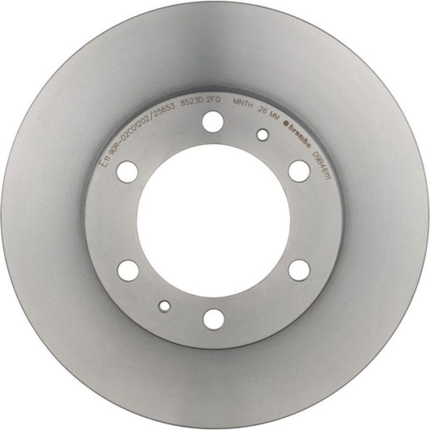 Brembo 09.B461.11 Premium Coated Vented Brake Rotor
