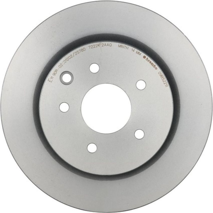 Brembo 09.B522.11 Premium Coated Vented Brake Rotor
