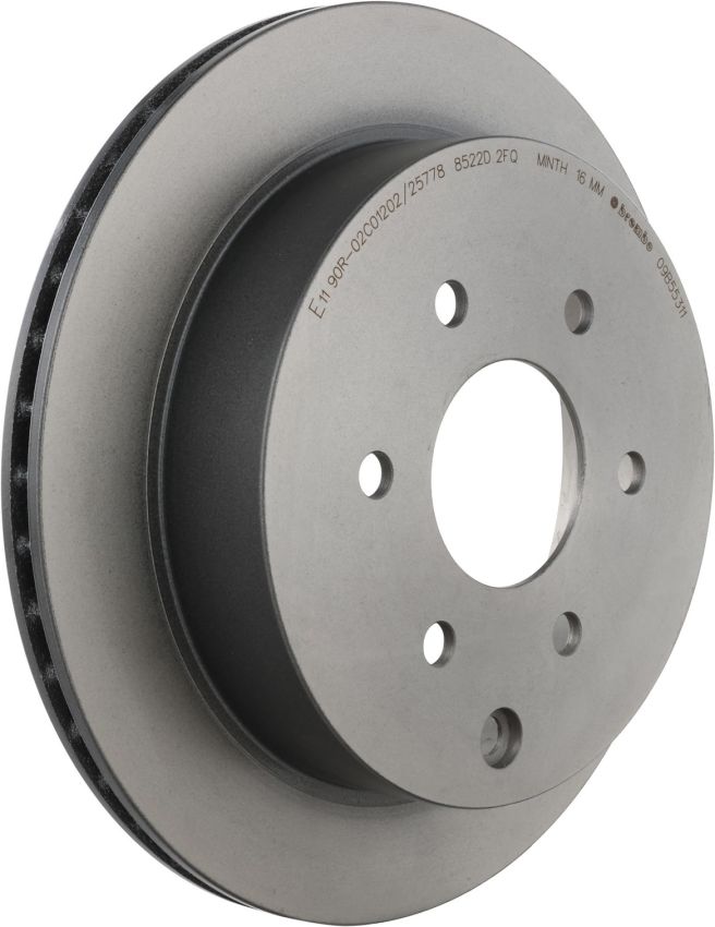 Brembo 09.B553.11 Premium Coated Vented Brake Rotor