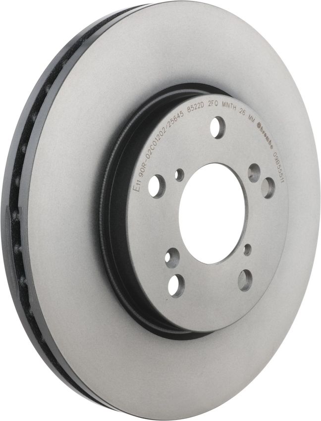 Brembo 09.B555.11 Premium Coated Vented Brake Rotor