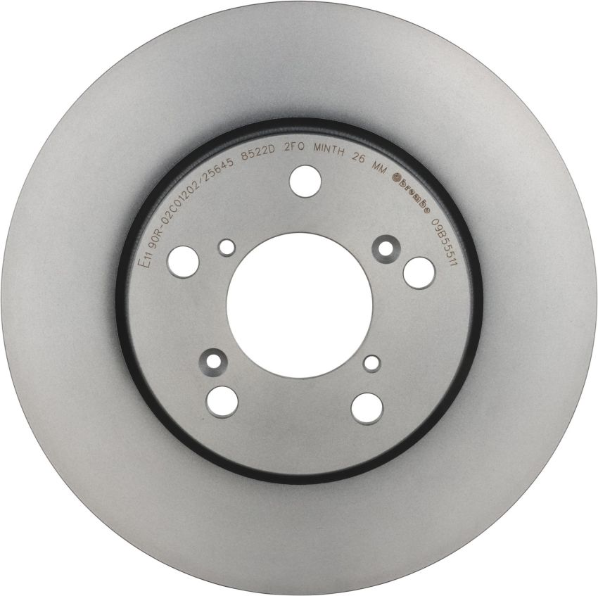 Brembo 09.B555.11 Premium Coated Vented Brake Rotor