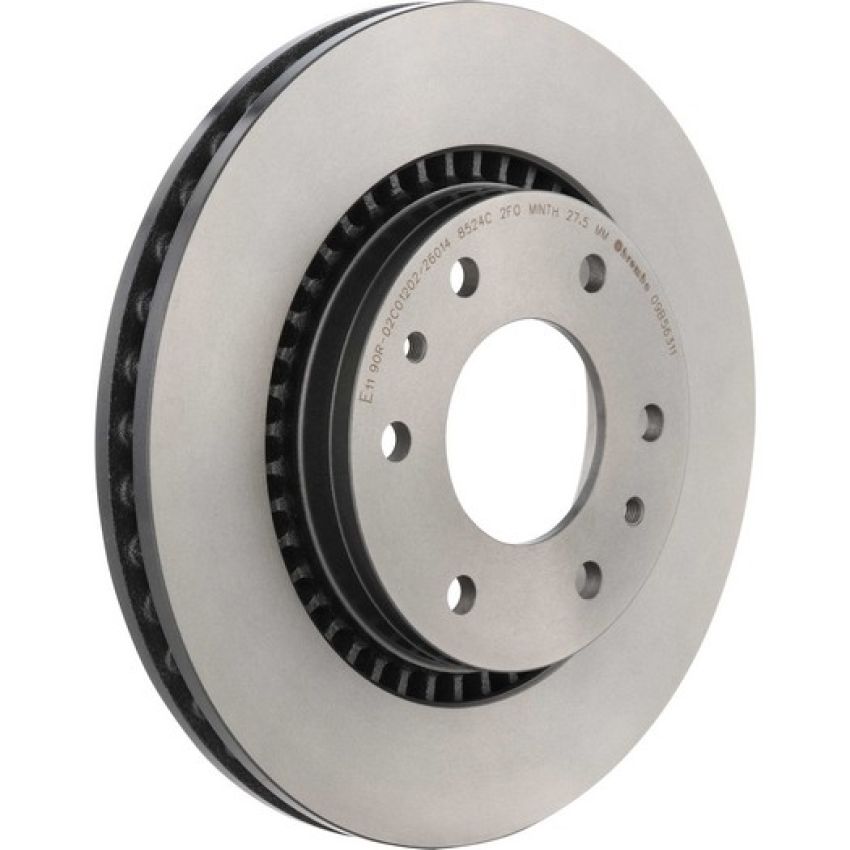 Brembo KT00631 Brembo ceramic brake pad and UV coated vented  brake disc kit
