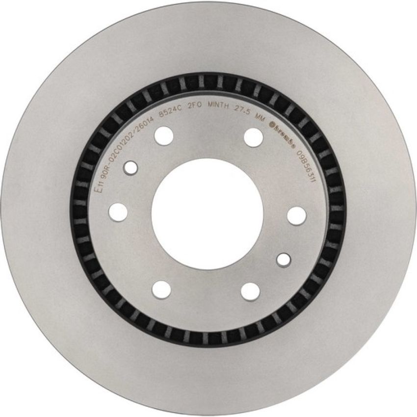 Brembo KT00631 Brembo ceramic brake pad and UV coated vented  brake disc kit