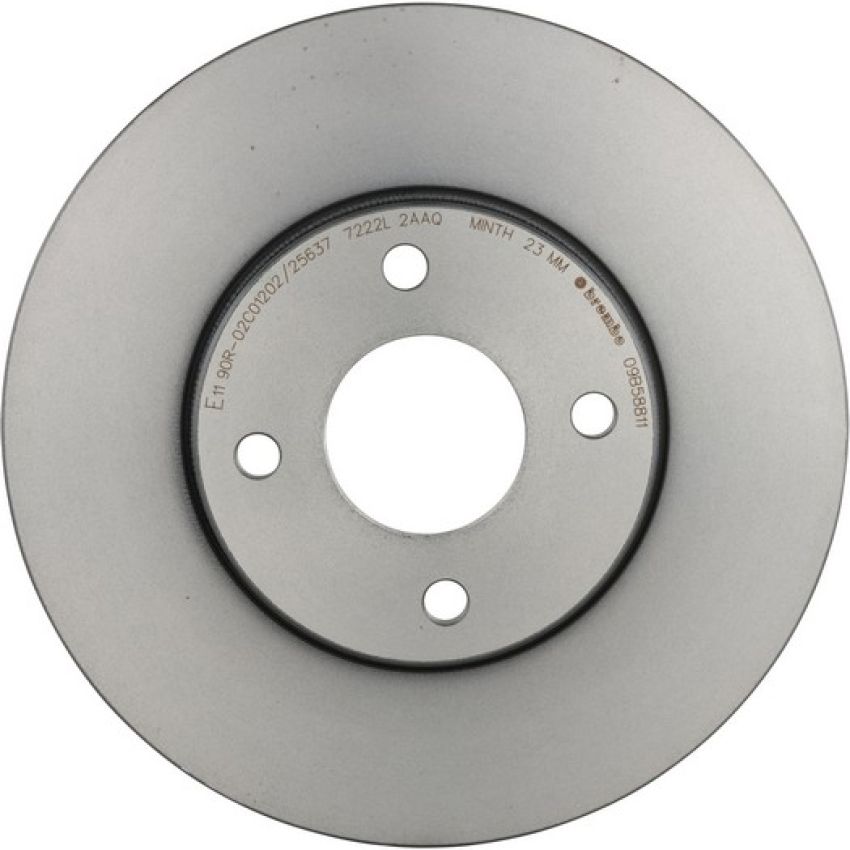Brembo KT00940 Brembo ceramic brake pad and UV coated vented  brake disc kit