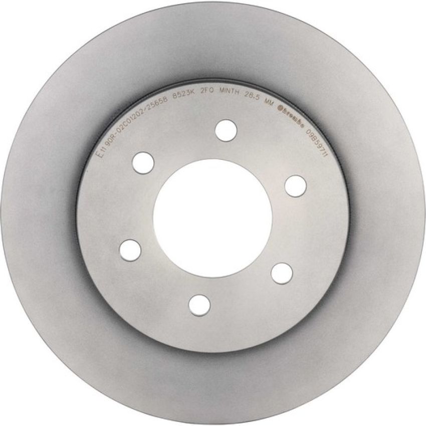 Brembo KT00543 Brembo ceramic brake pad and UV coated vented  brake disc kit