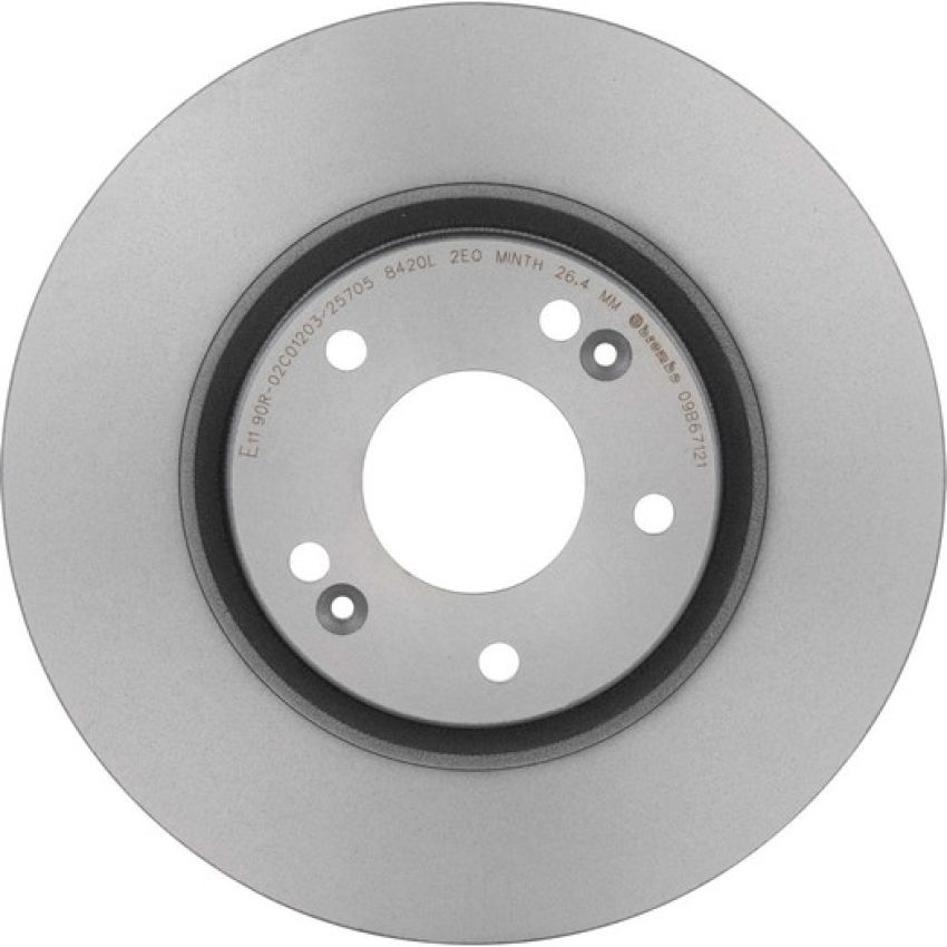 Brembo 09.B671.21 Premium Coated Vented Brake Rotor