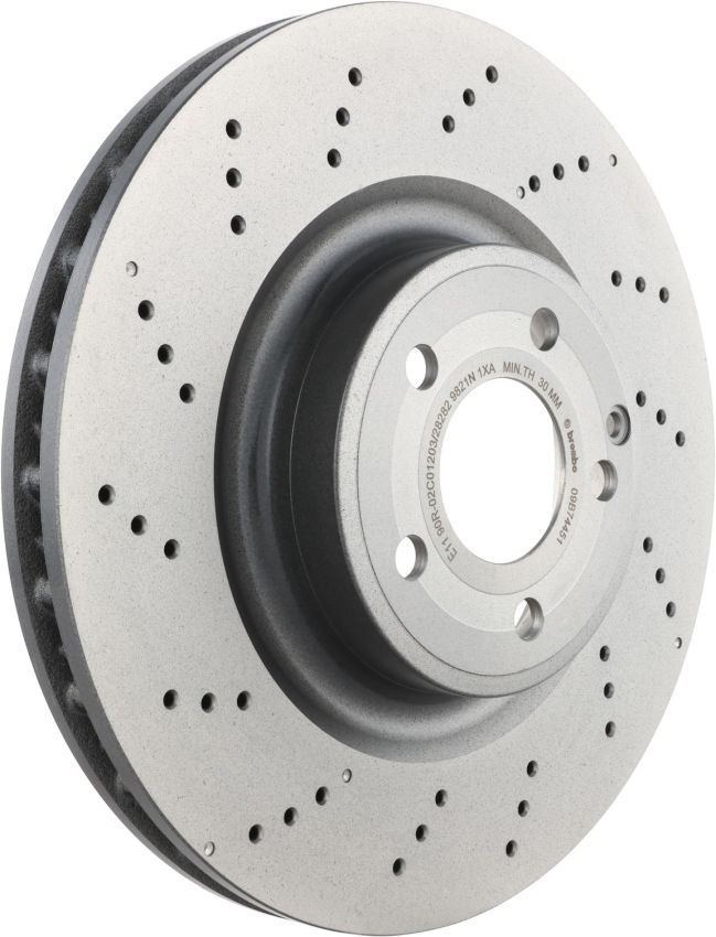 Brembo 09.B744.51 Premium UV Coated Front Brake Rotor