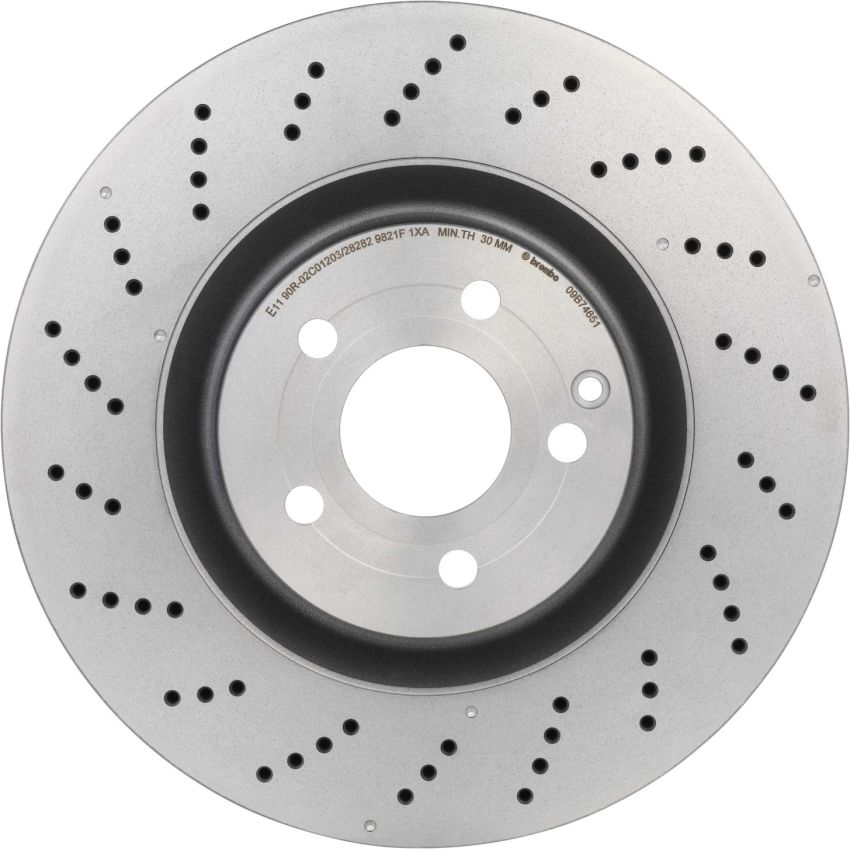 Brembo 09.B746.51 Premium UV Coated Front Brake Rotor