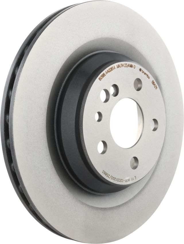 Brembo 09.B842.11 Premium Coated Vented Brake Rotor