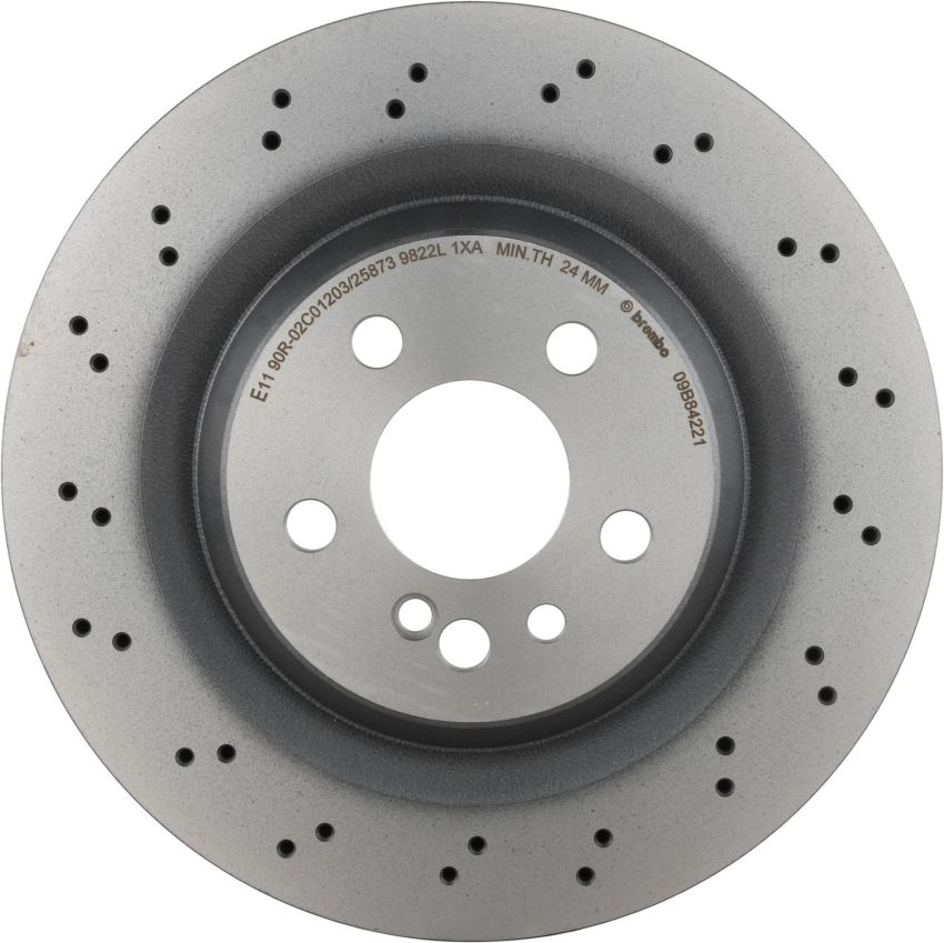 Brembo 09.B842.21 Premium Coated Vented Brake Rotor
