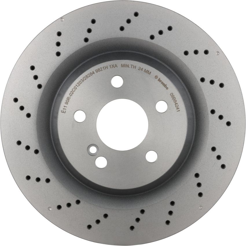 Brembo 09.B842.41 Premium Coated Vented Brake Rotor