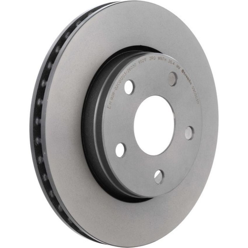 Brembo KT00786 Brembo ceramic brake pad and UV coated vented  brake disc kit