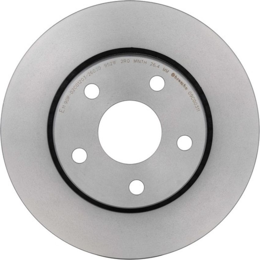 Brembo KT00786 Brembo ceramic brake pad and UV coated vented  brake disc kit