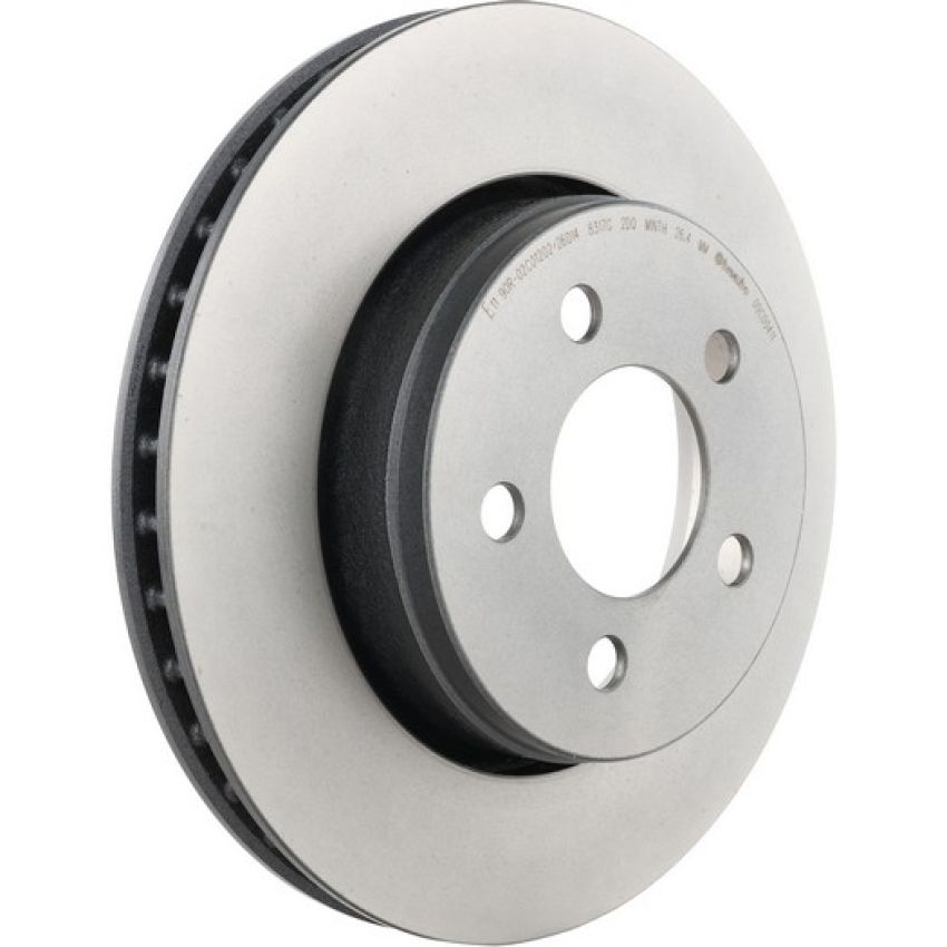 Brembo KT00782 Brembo ceramic brake pad and UV coated vented  brake disc kit