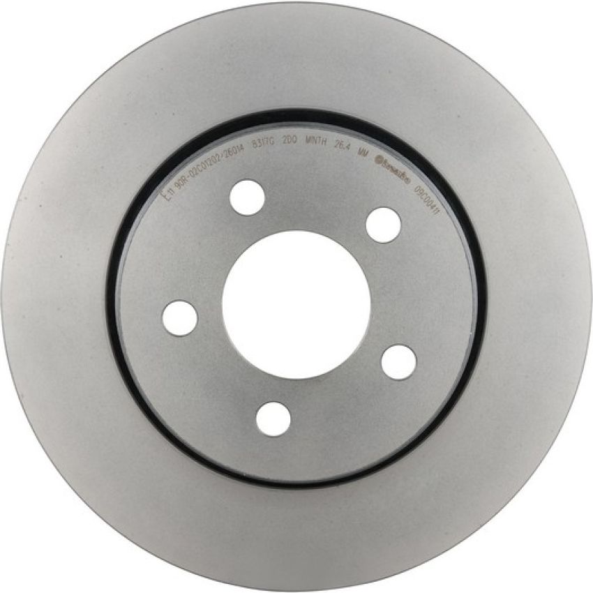 Brembo KT00782 Brembo ceramic brake pad and UV coated vented  brake disc kit
