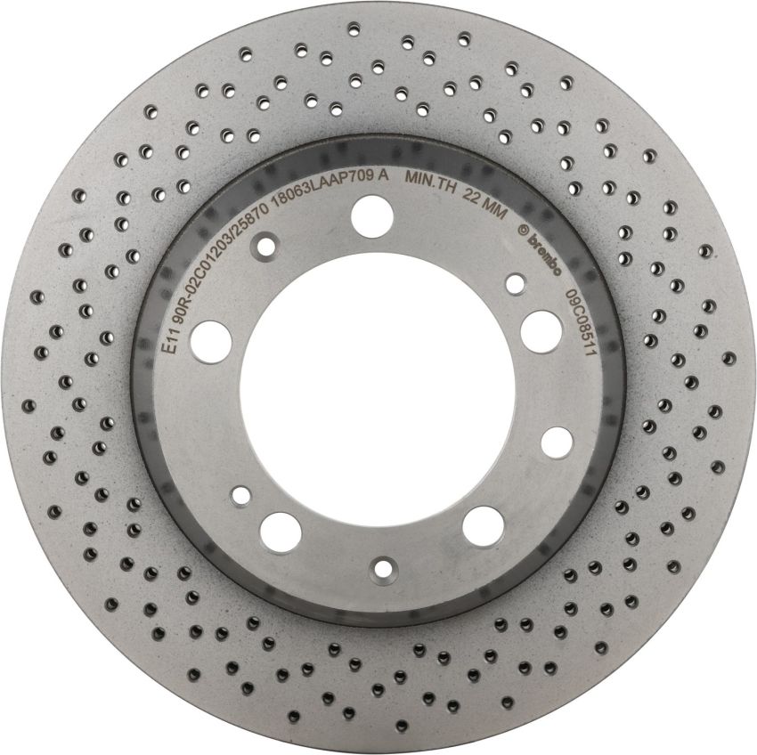 Brembo 09.C085.11 Premium Coated Vented Brake Rotor