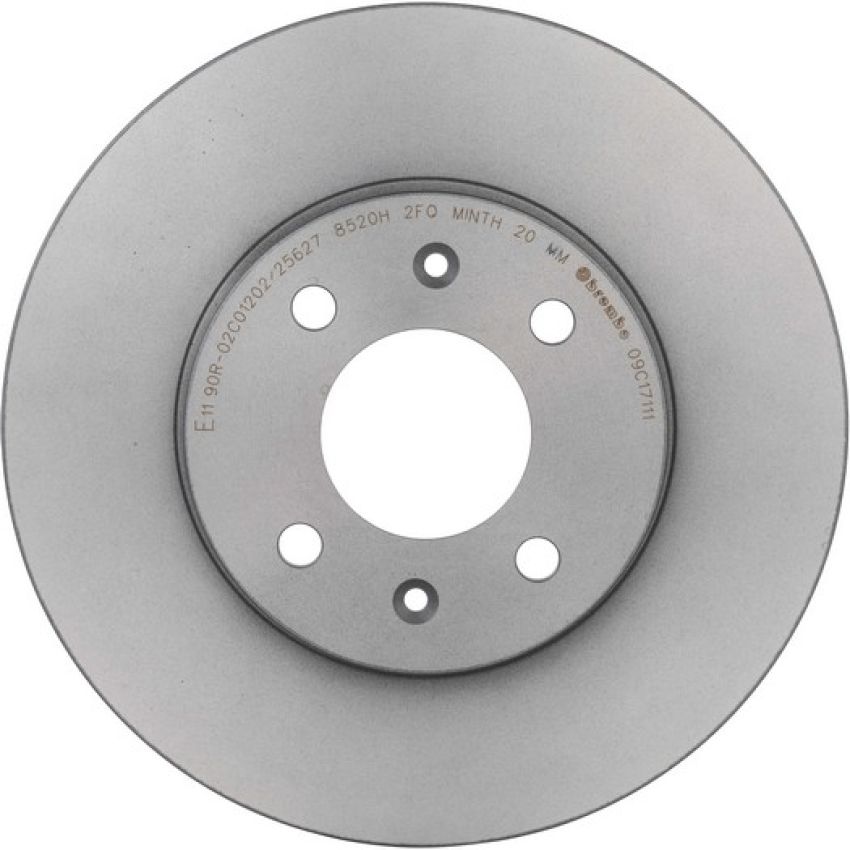 Brembo KT00829 Brembo ceramic brake pad and UV coated vented  brake disc kit