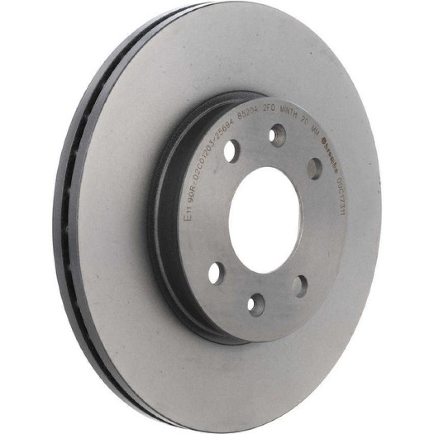 Brembo KT00890 Brembo ceramic brake pad and UV coated vented  brake disc kit