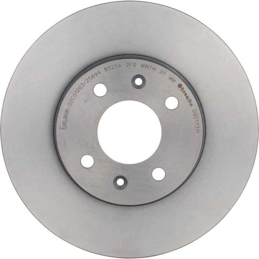 Brembo KT00890 Brembo ceramic brake pad and UV coated vented  brake disc kit