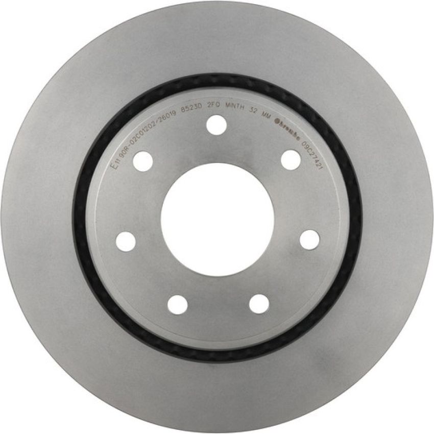 Brembo KT00544 Brembo ceramic brake pad and UV coated vented  brake disc kit