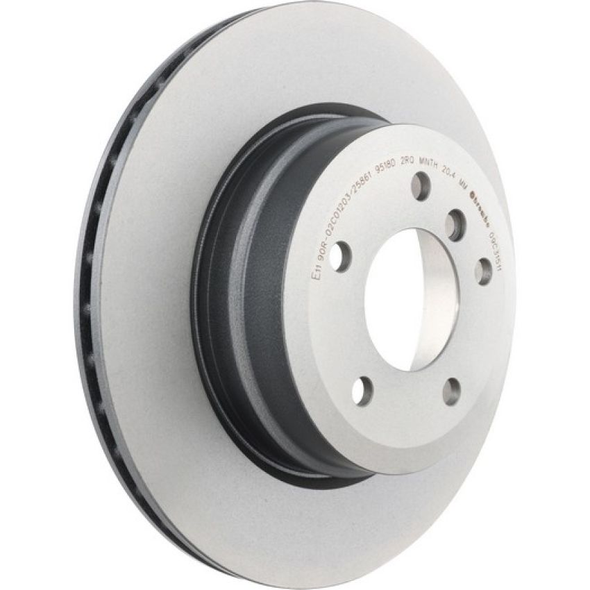 Brembo KT00A95 Brembo ceramic brake pad and UV coated vented  brake disc kit