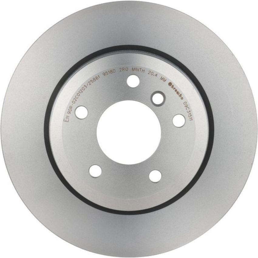 Brembo KT00A95 Brembo ceramic brake pad and UV coated vented  brake disc kit